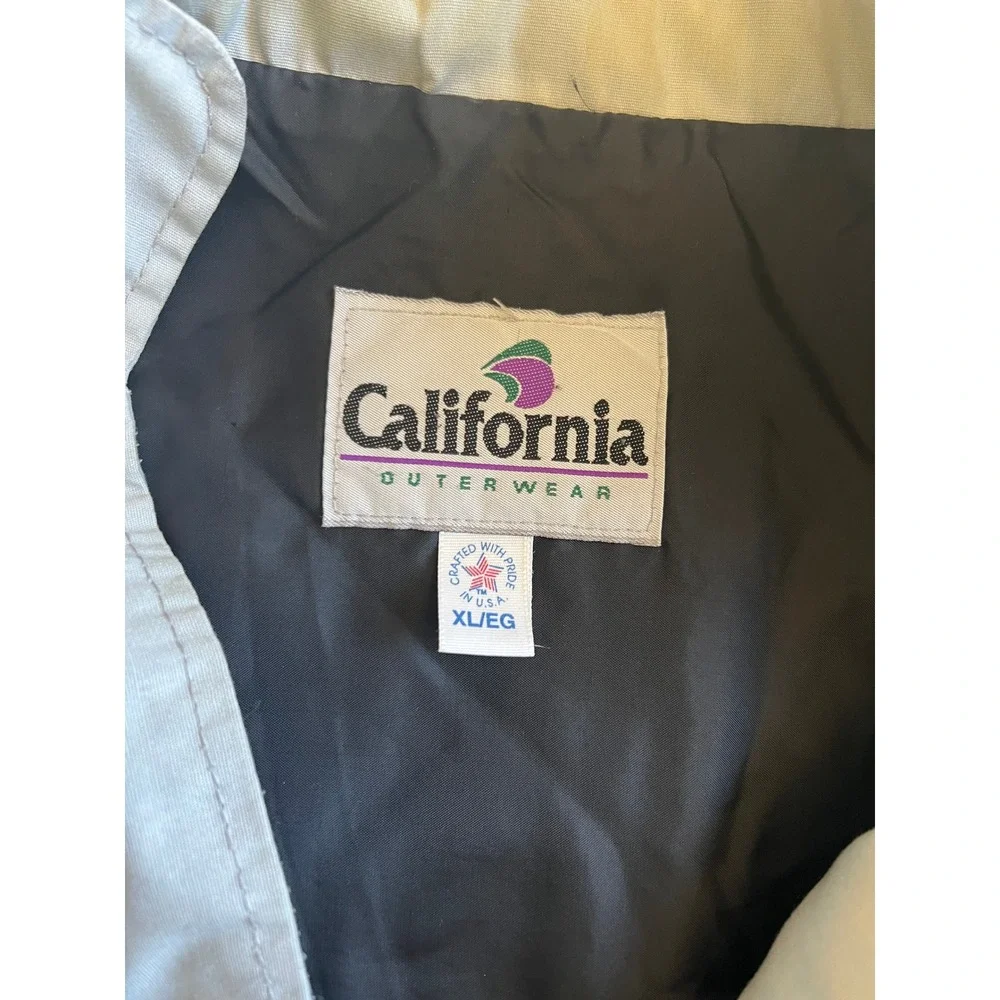 Vintage California Outerwear APWU Union Jacket Mens XL